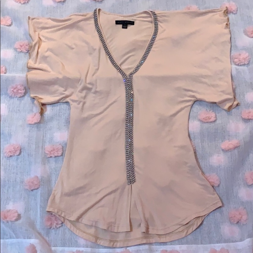 Anthropologie Swarovski Christal blouse